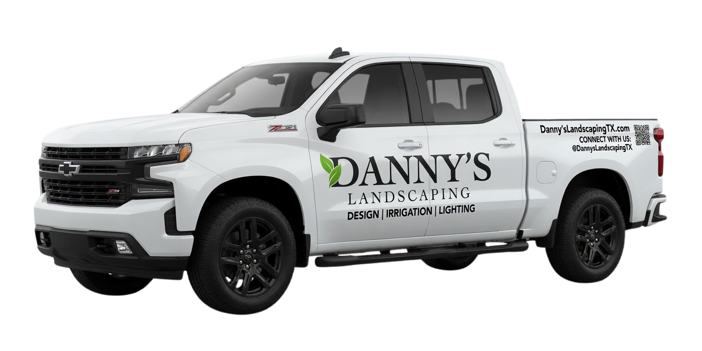Danny's Landscaping work truck