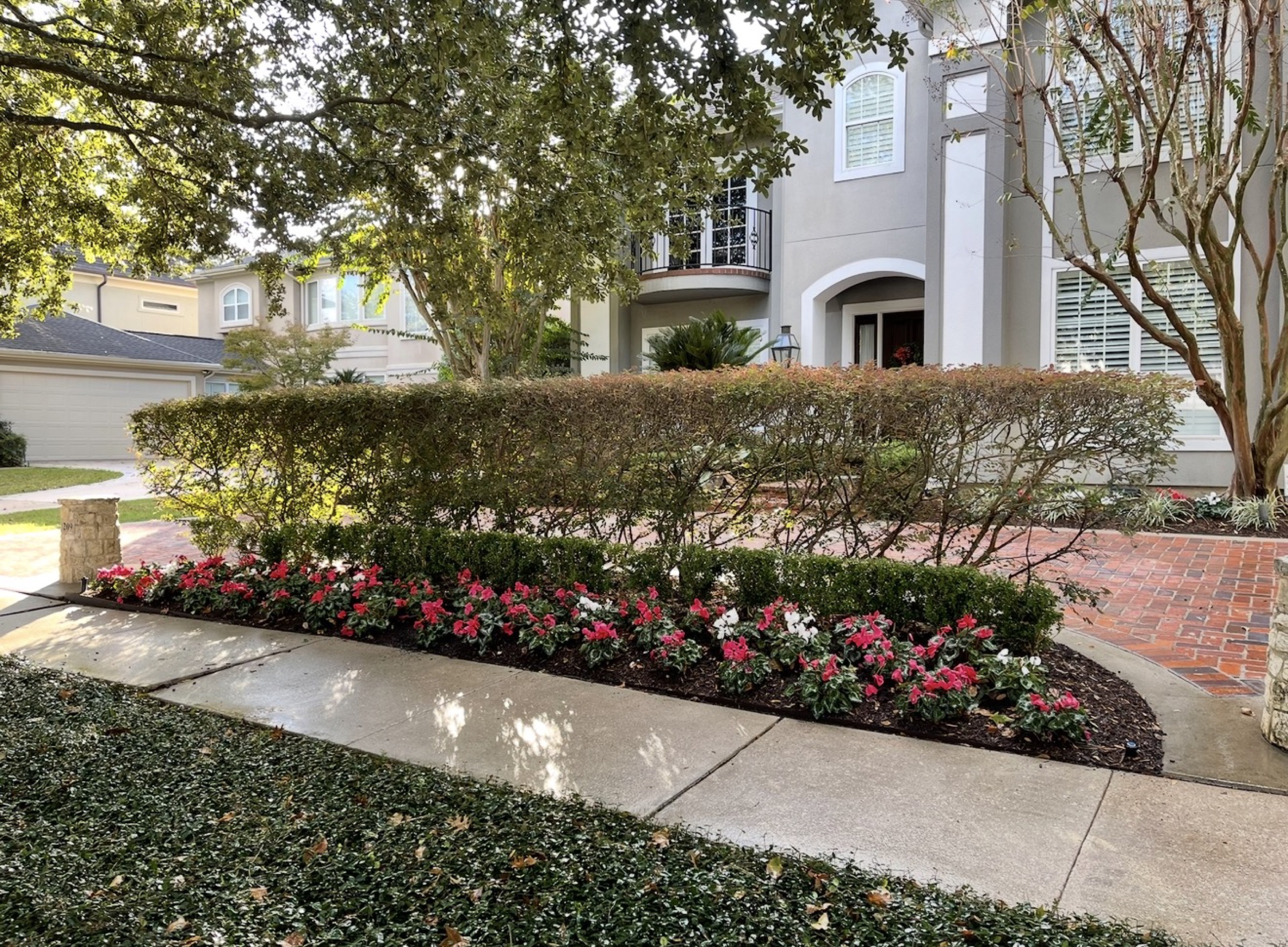 Annual planting by Danny's Landscaping