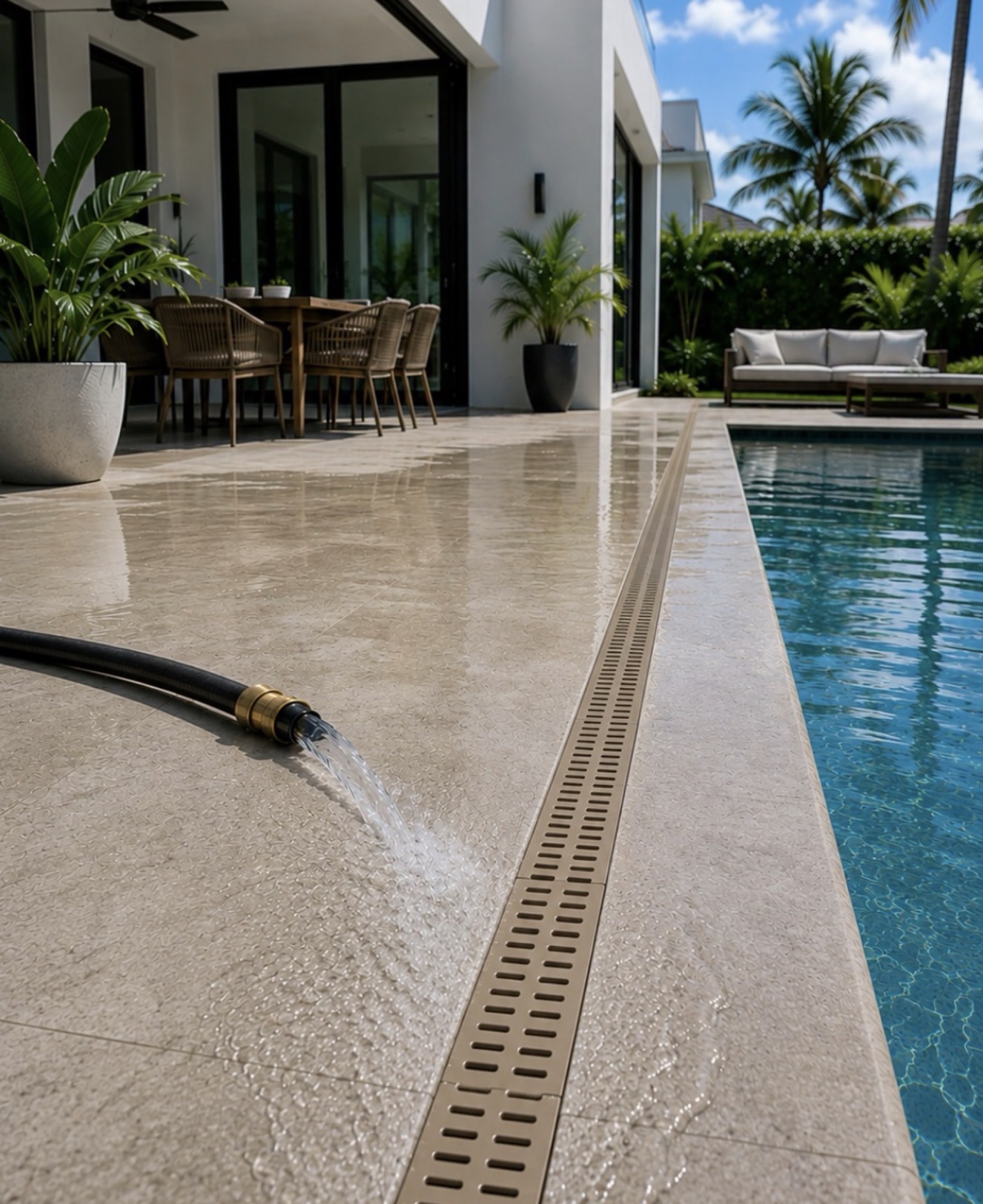 Channel drain by Danny's Landscaping