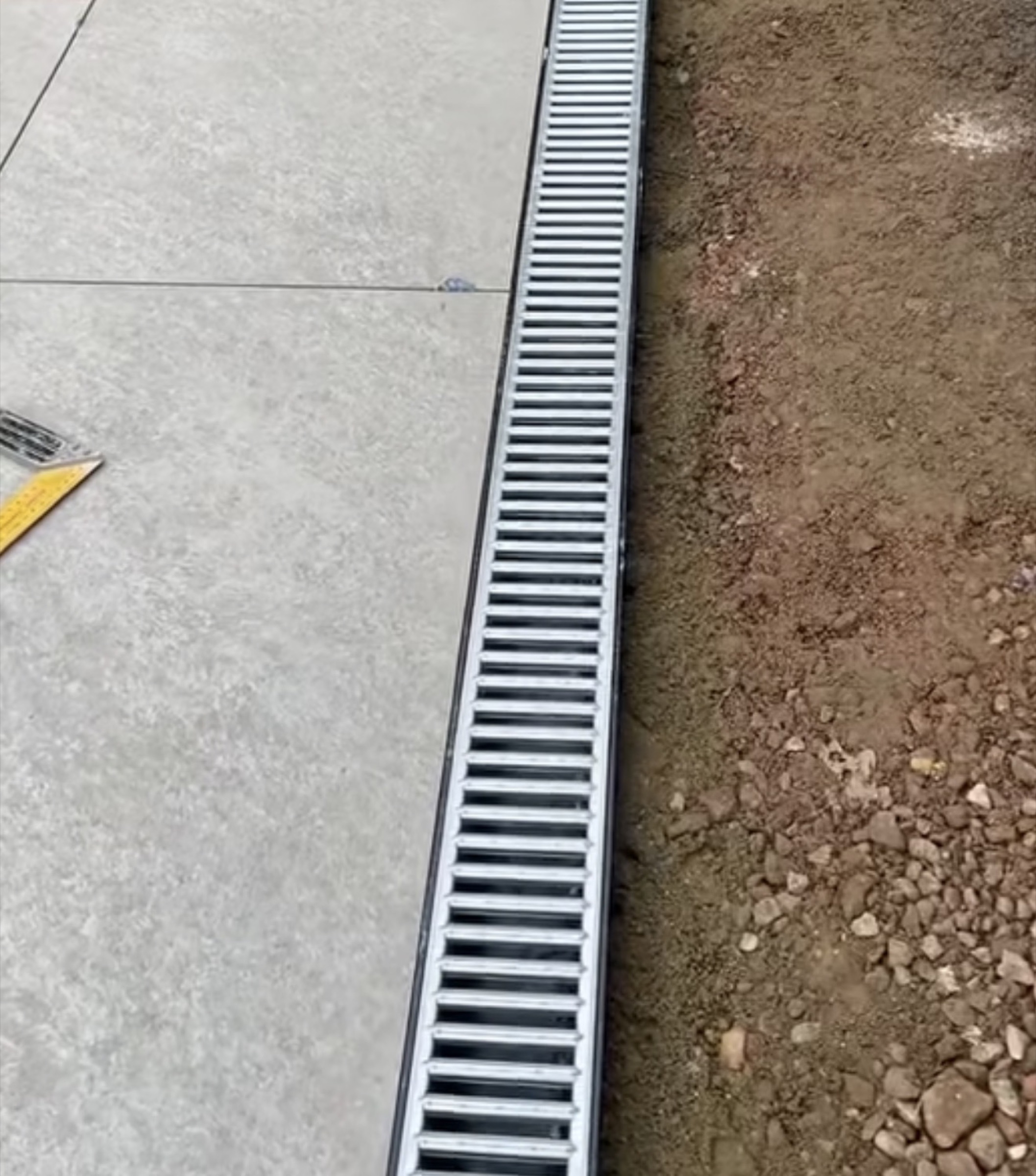 Channel drain by Danny's Landscaping