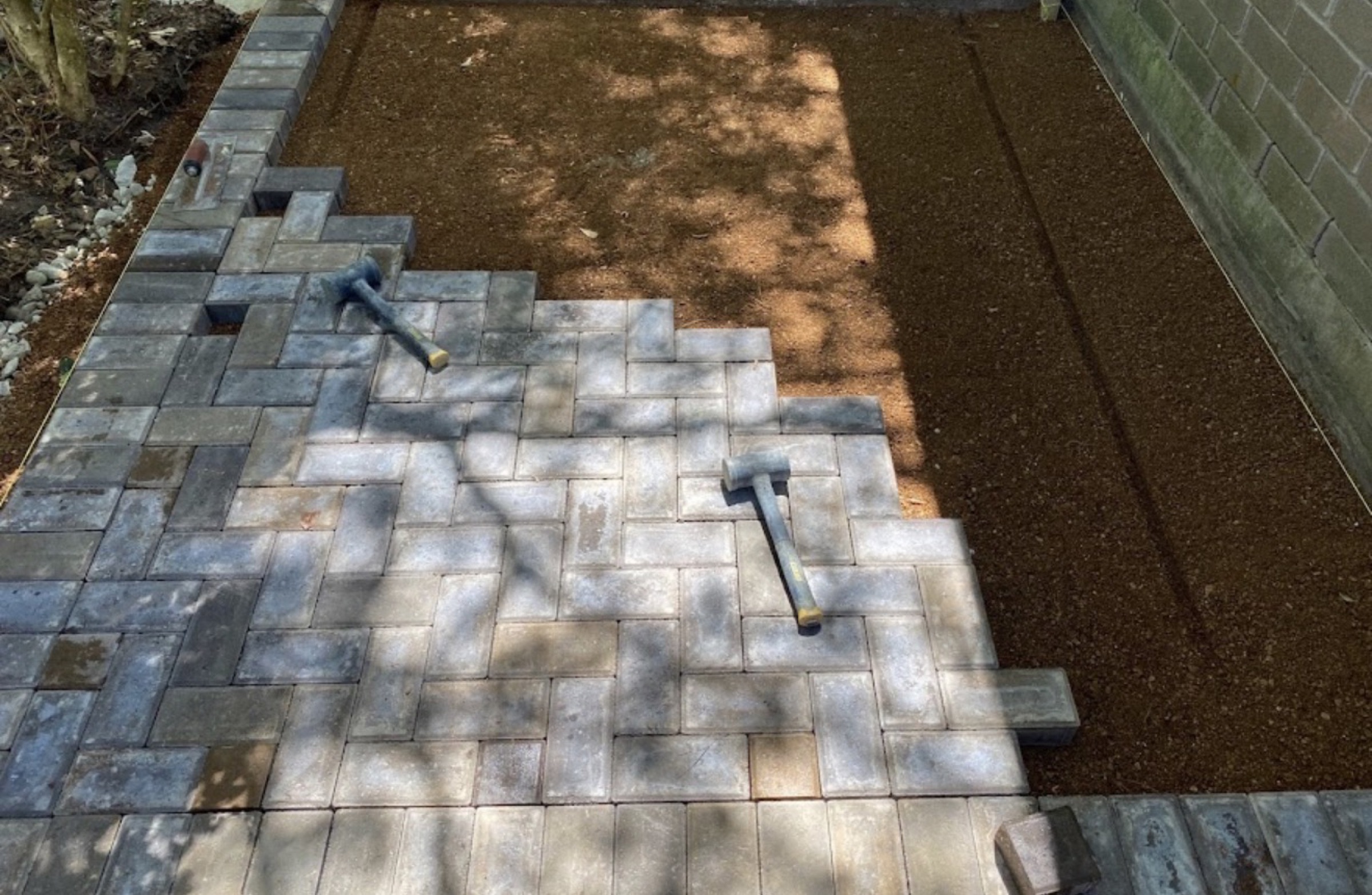 Driveway and walkway paving by Danny's Landscaping