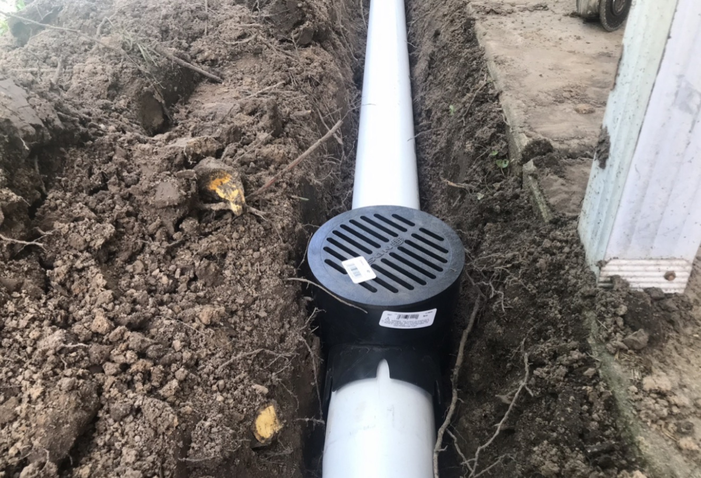 French drain by Danny's Landscaping