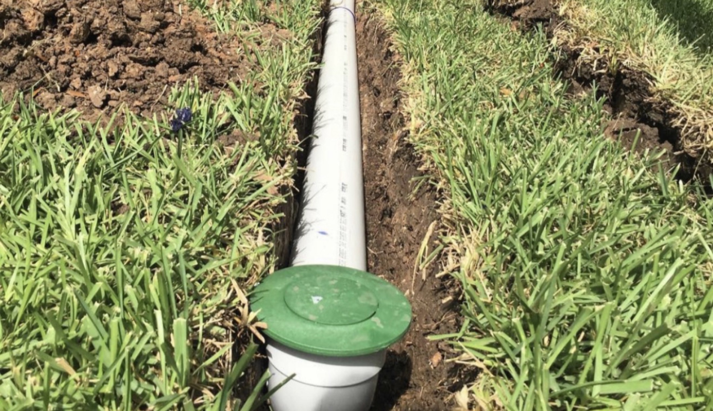 French drain by Danny's Landscaping