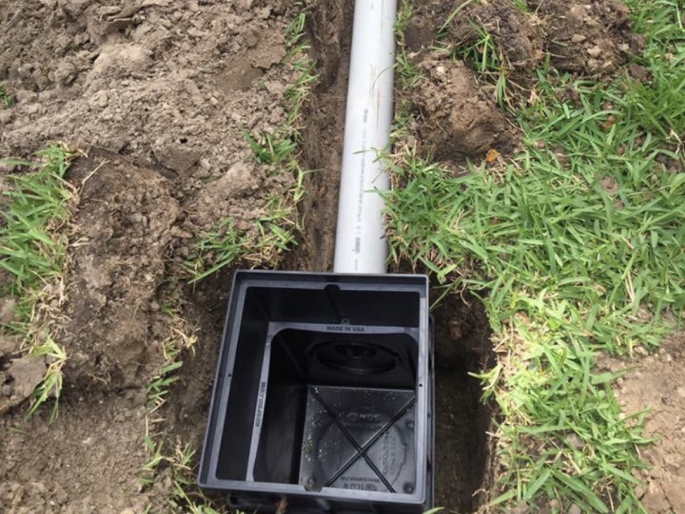 French drain by Danny's Landscaping