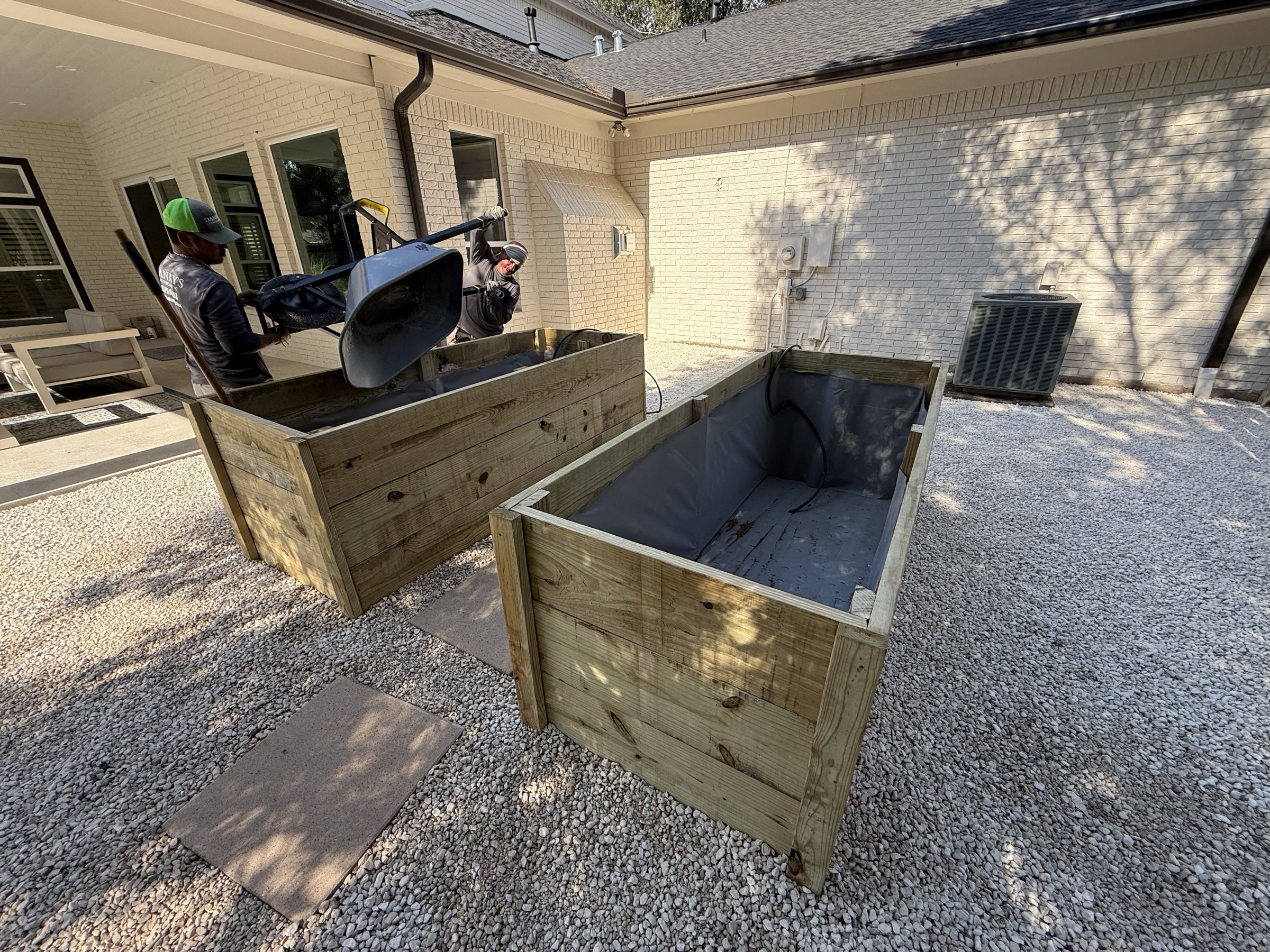 Garden decorations by Danny's Landscaping