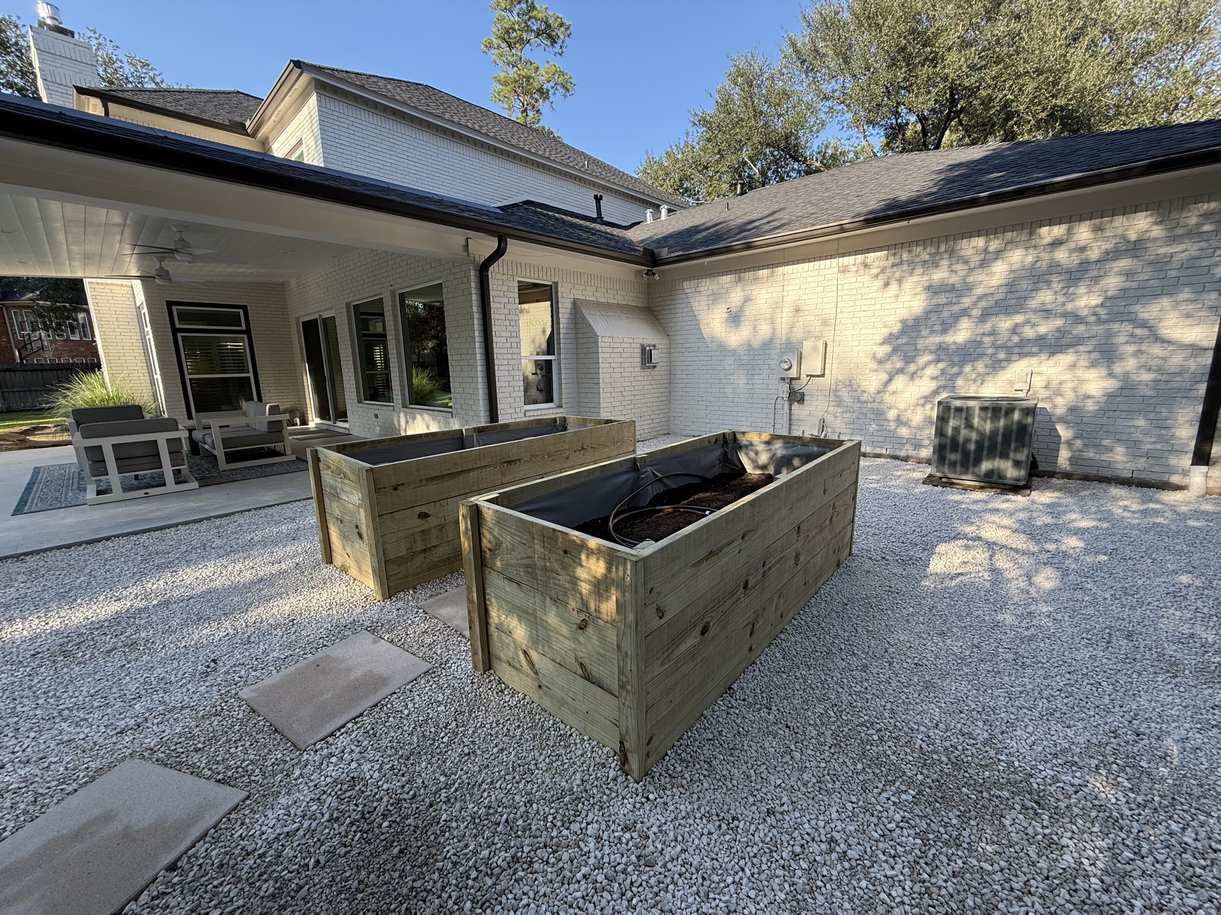 Garden decorations by Danny's Landscaping