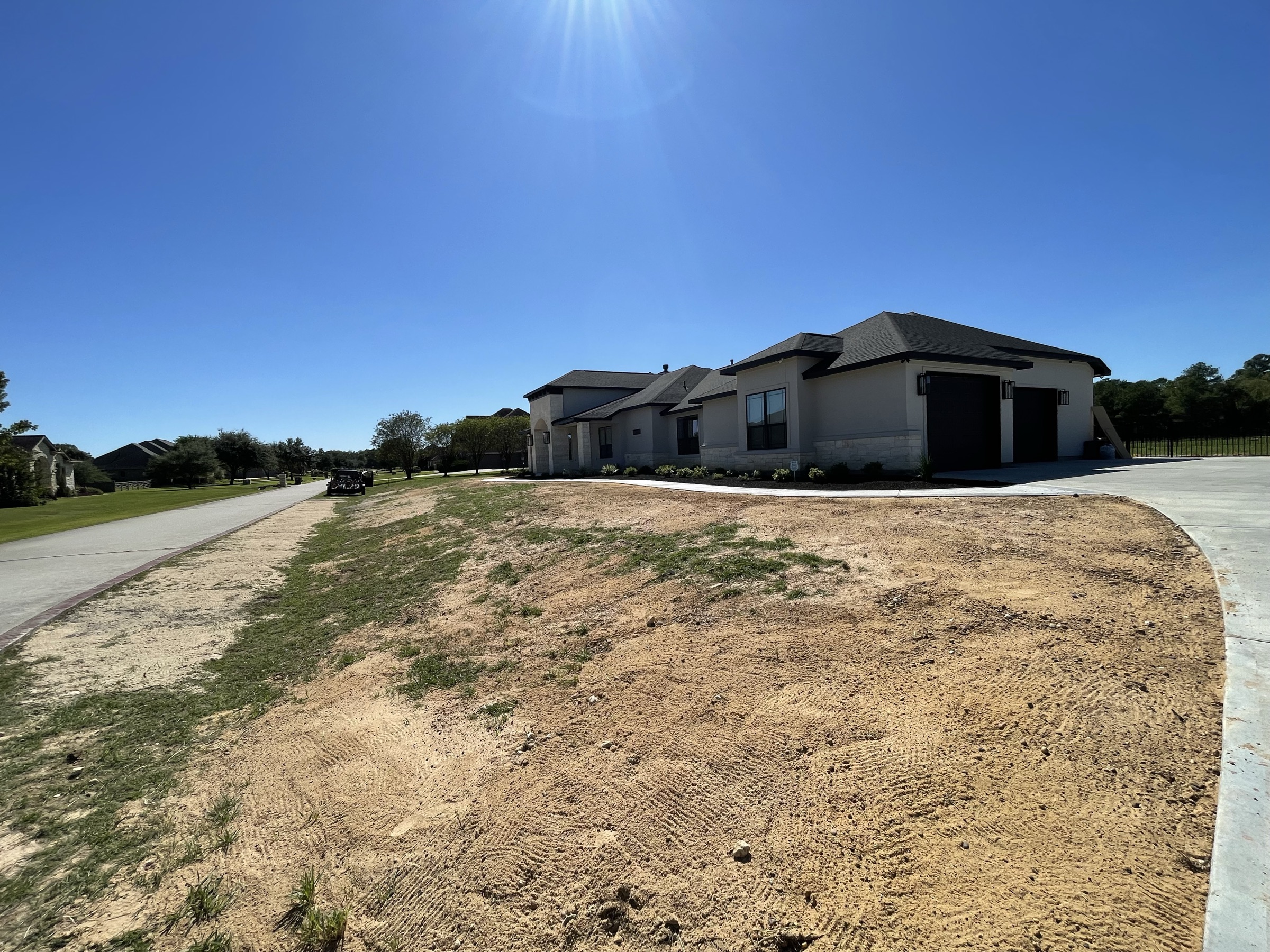 Grading and sod by Danny's Landscaping
