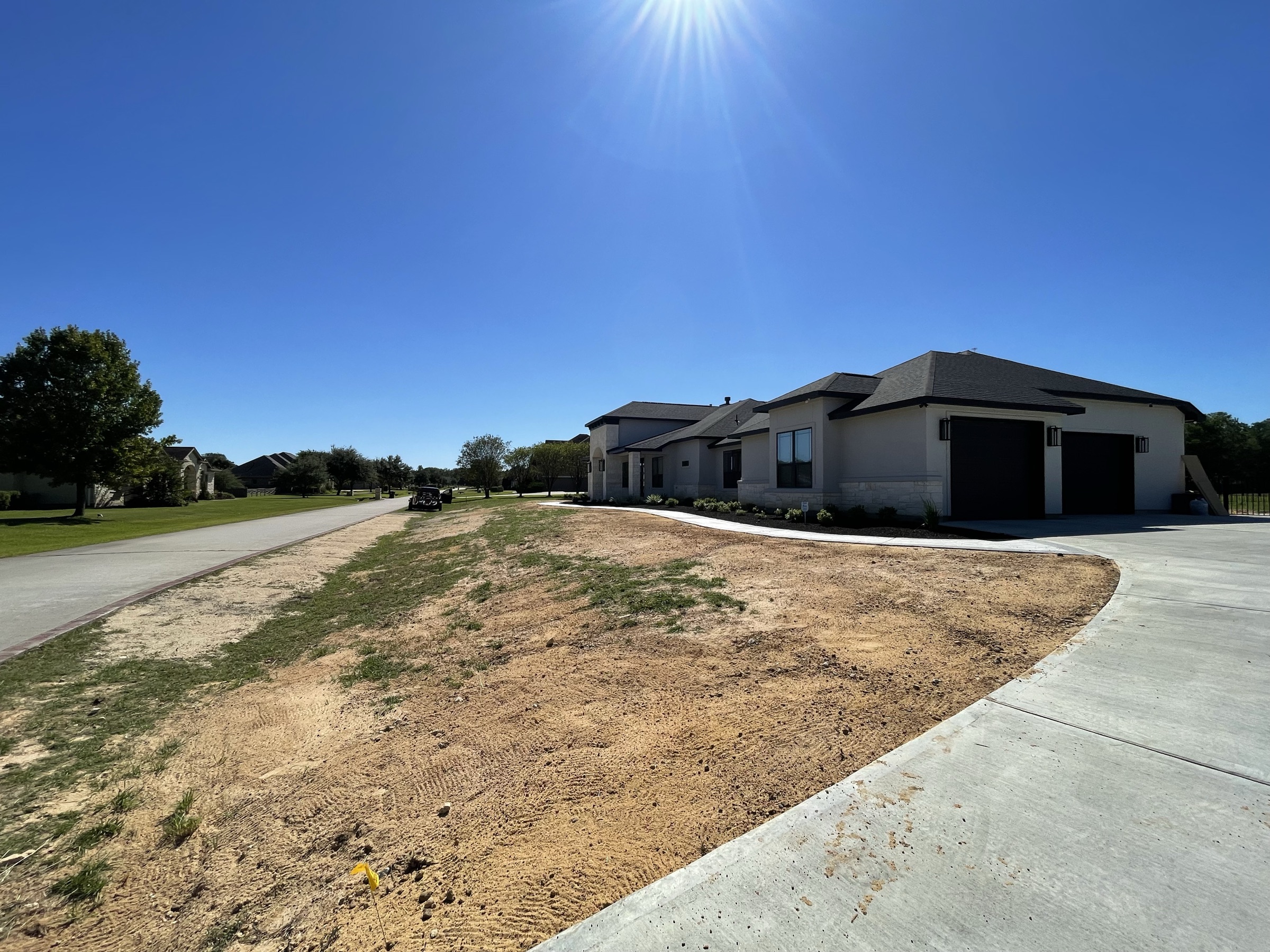 Grading and sod by Danny's Landscaping