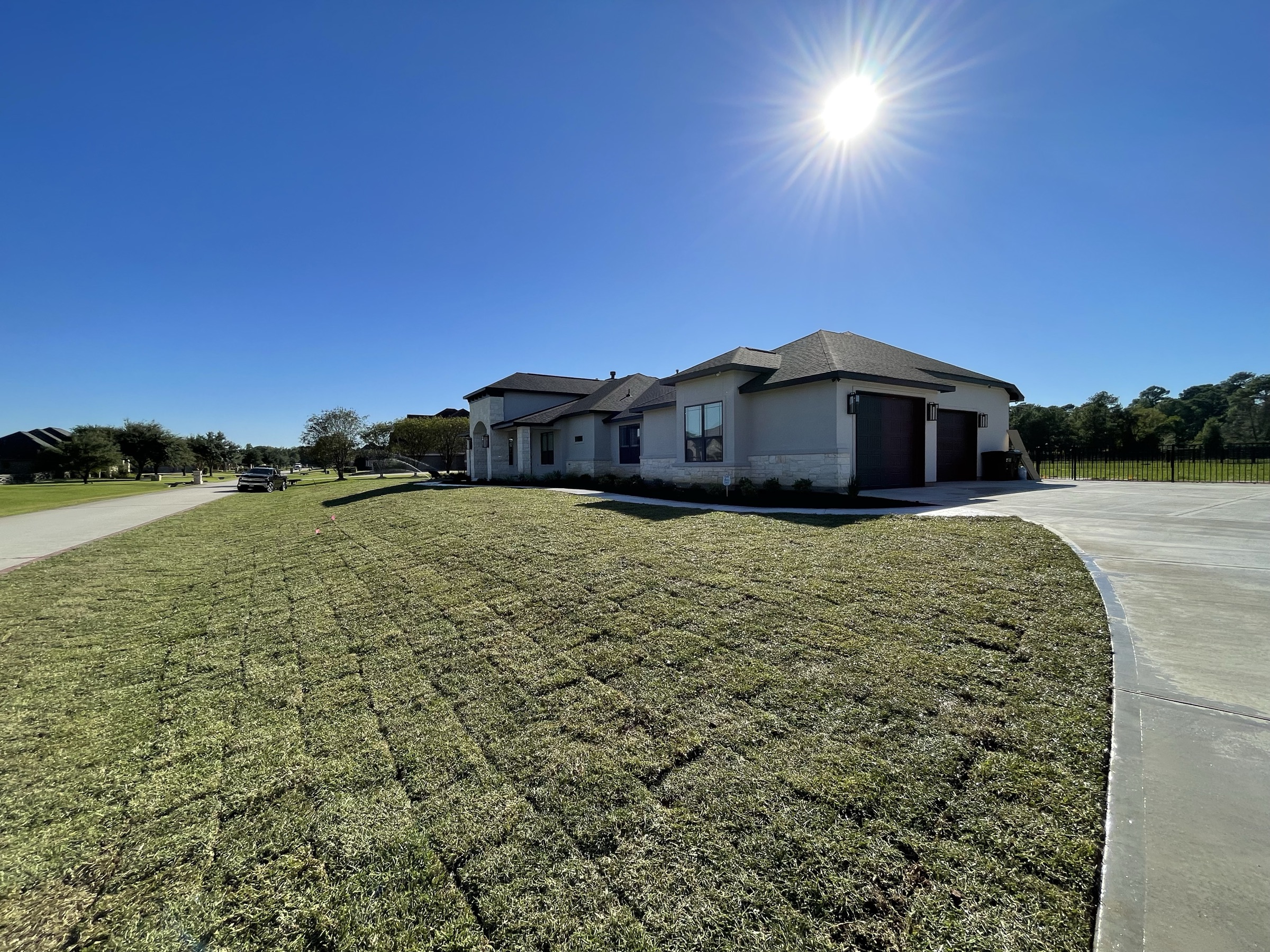 Grading and sod by Danny's Landscaping