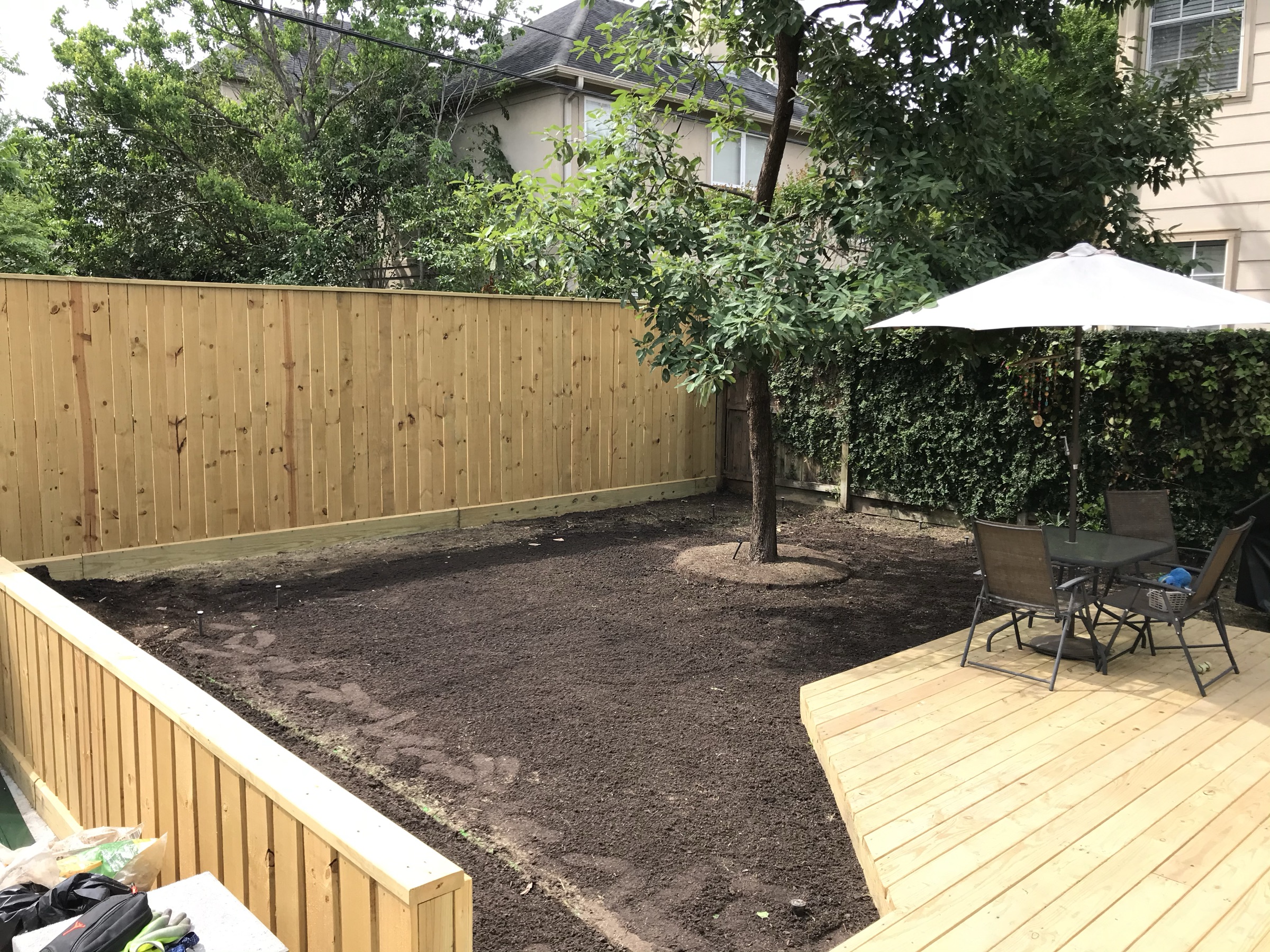 Grading and resloping by Danny's Landscaping