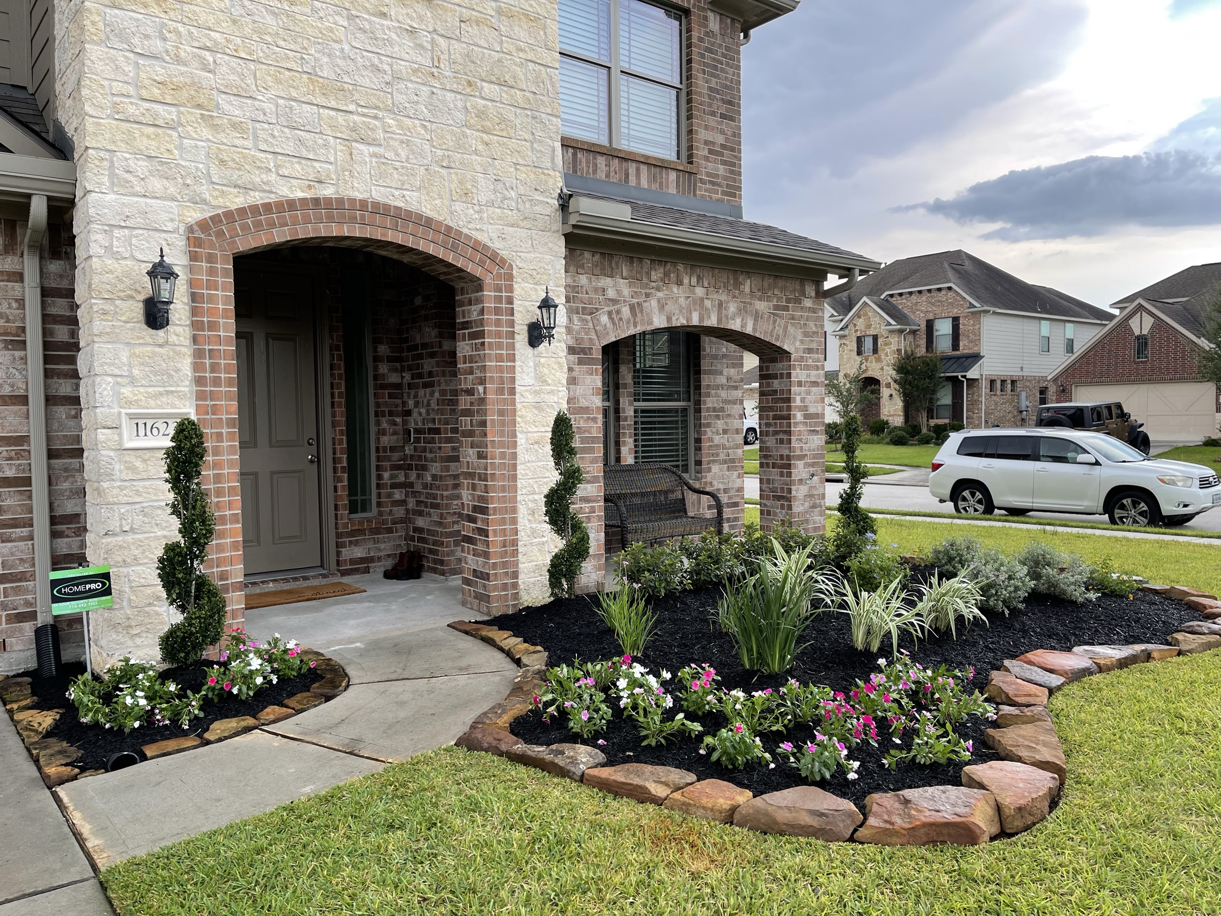 Landscape installation by Danny's Landscaping