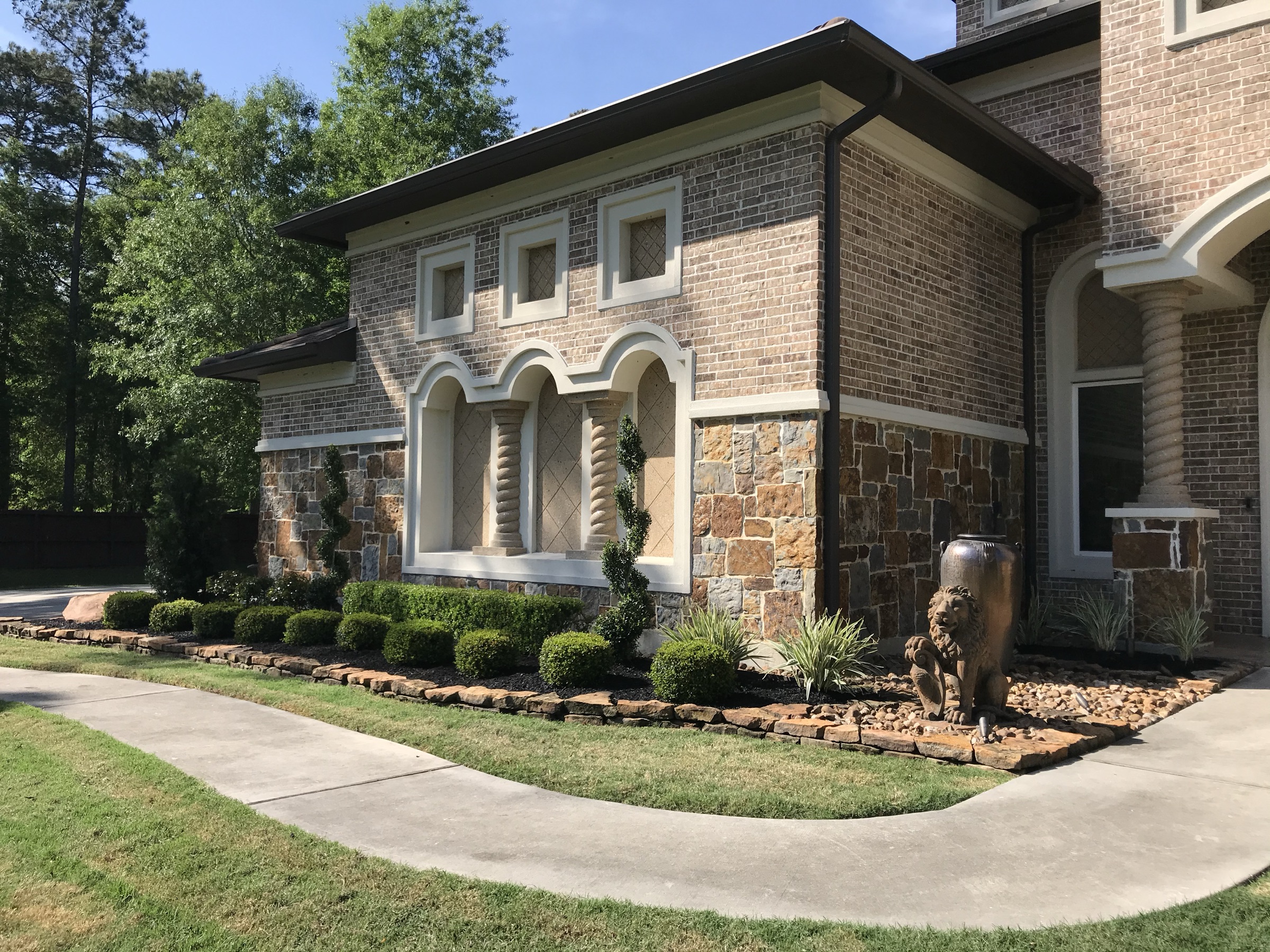 Landscape installation by Danny's Landscaping