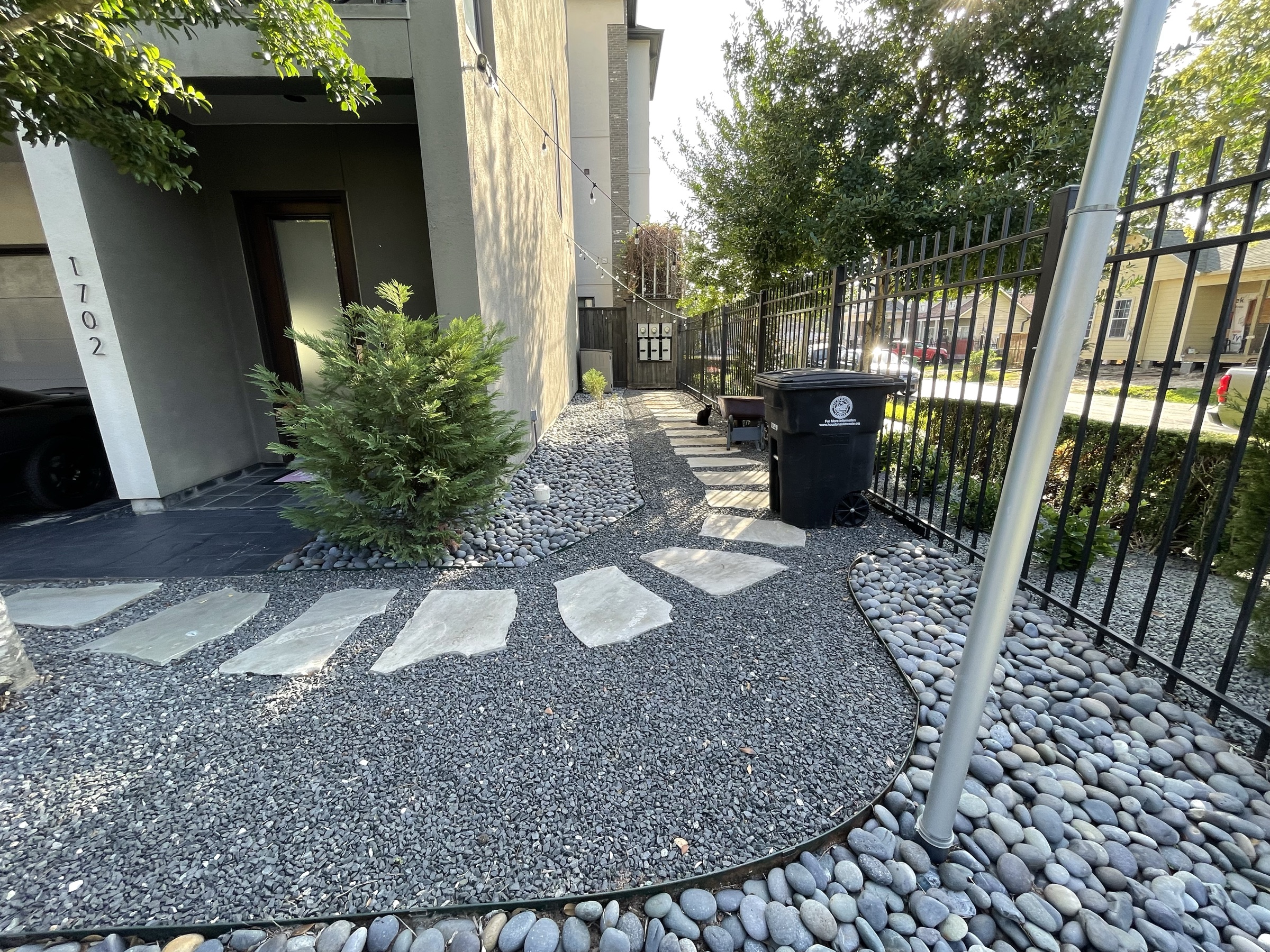 Finished Houston walk and paving