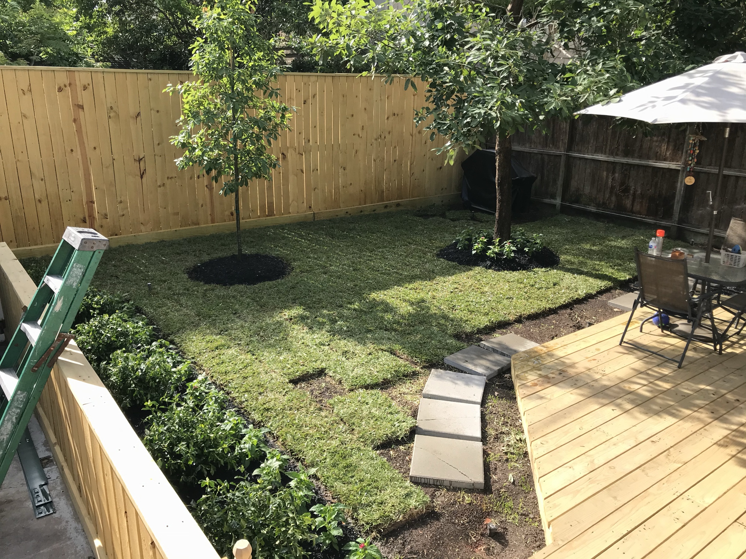 Sod installation by Danny's Landscaping