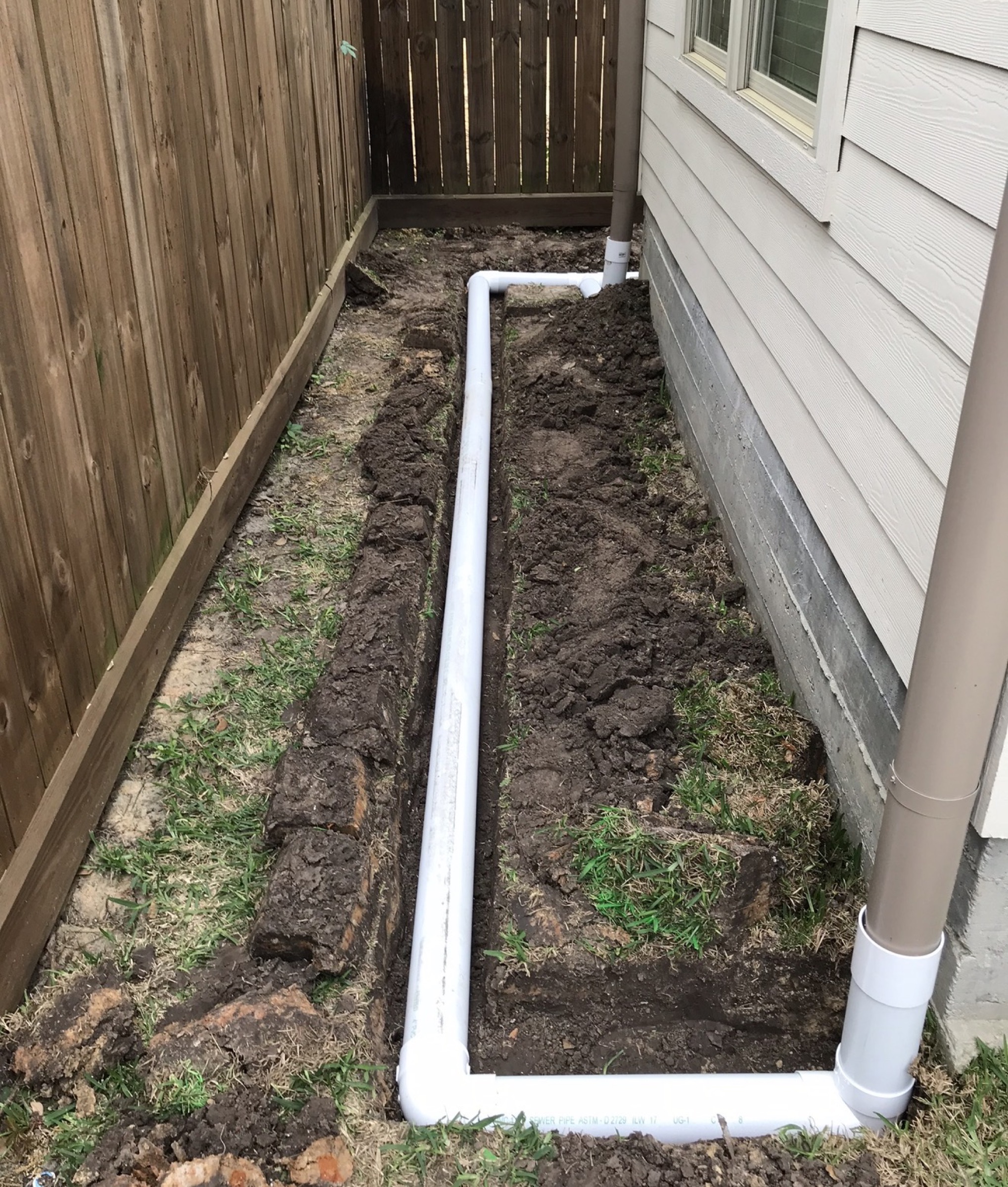 Water drain system by Danny's Landscaping