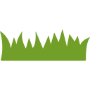 Green grass icon representing landscaping services for Tomball properties.